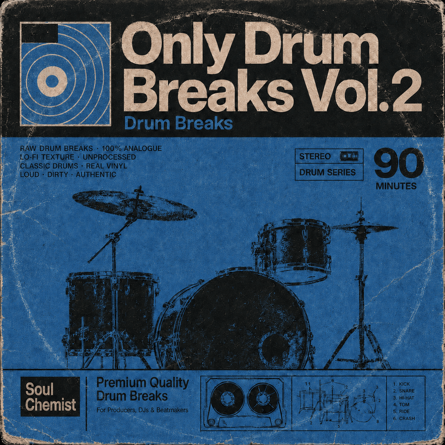 Only Drum Breaks Vol.2 - Sample Packs by Soul Chemist