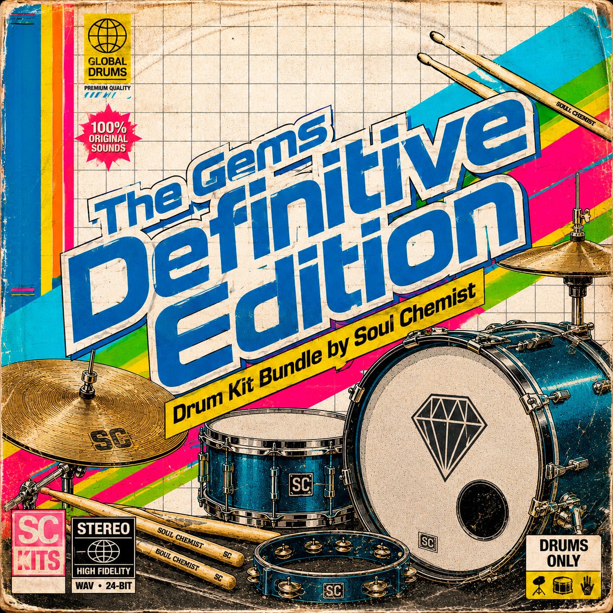 The Gems Definitive Edition Drum Kit Bundle - Sample Packs by Soul Chemist