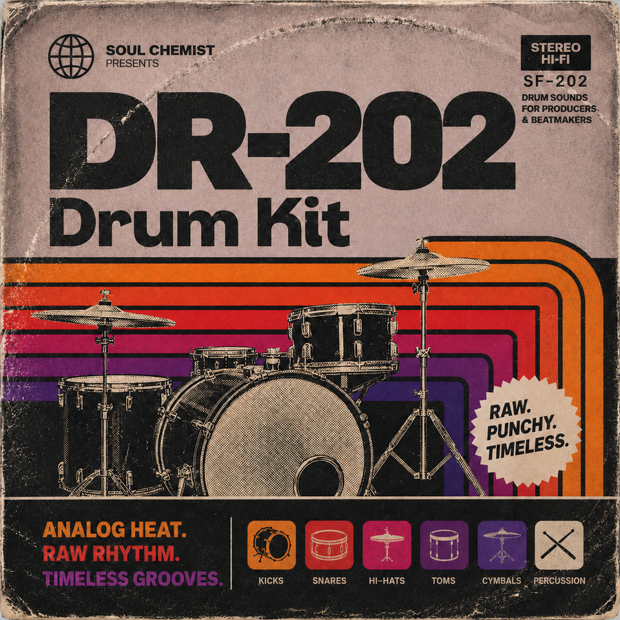 DR-202 Drum Kit - Sample Packs by Soul Chemist