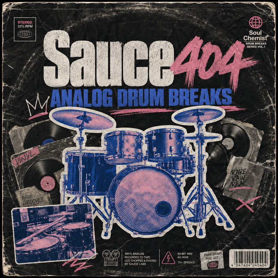 Analog Drum Breaks | Sauce 404 - Sample Packs by Soul Chemist
