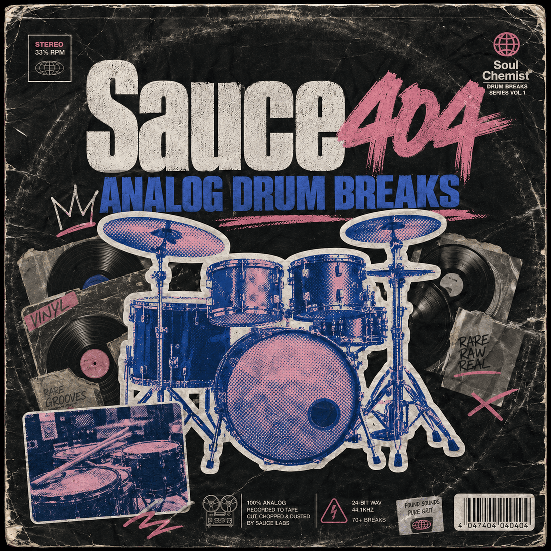 Analog Drum Breaks | Sauce 404 - Sample Packs by Soul Chemist