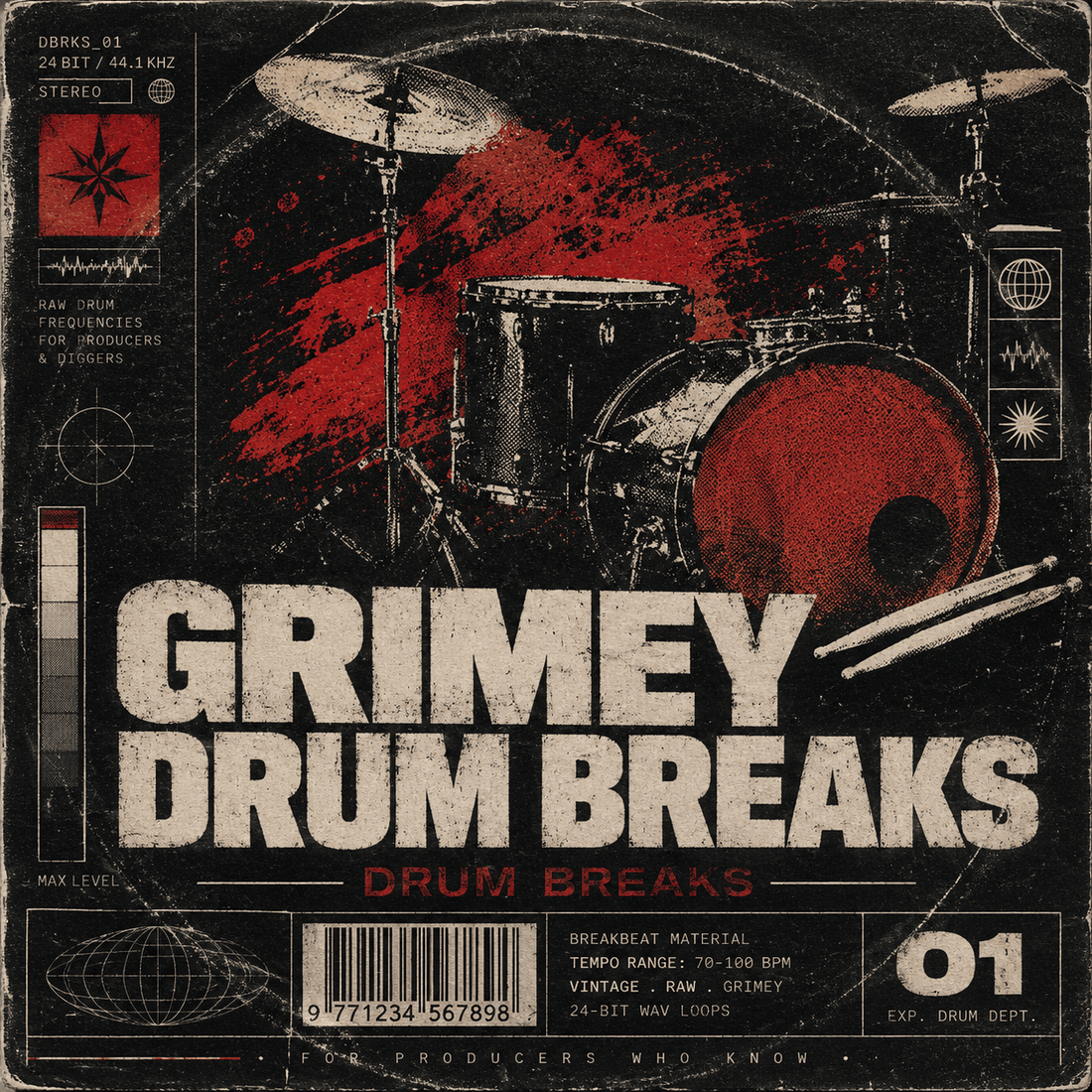Grimey Drum Breaks - Sample Packs by Soul Chemist