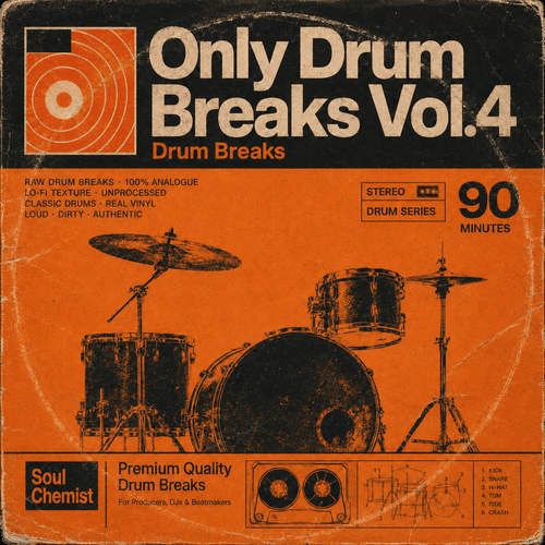 Only Drum Breaks Vol.4 cover