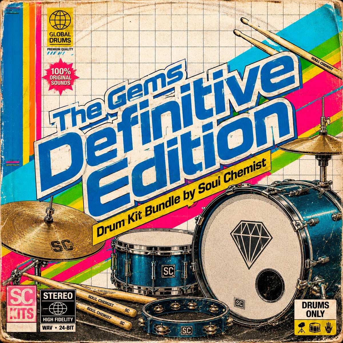 The Gems Definitive Edition Drum Kit Bundle - Sample Packs by Soul Chemist